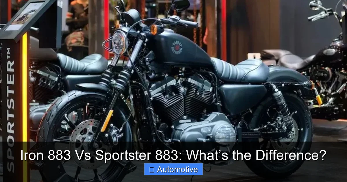 Iron 883 Vs Sportster 883: What’s the Difference?