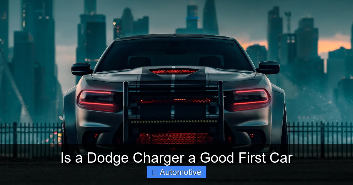 Is a Dodge Charger a Good First Car