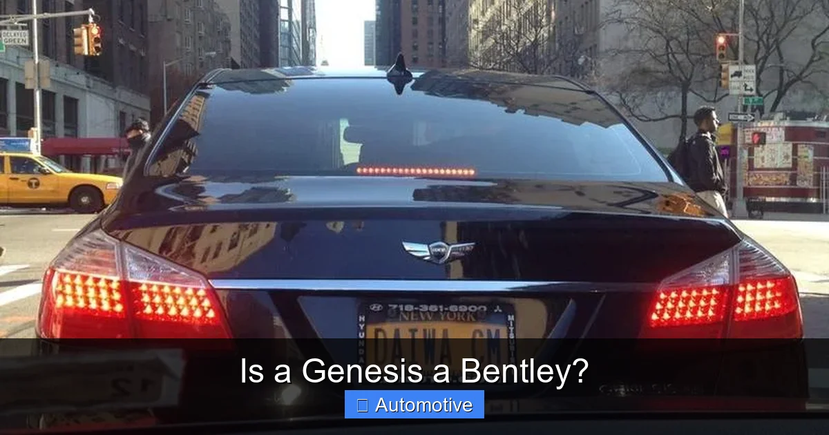 Is a Genesis a Bentley?