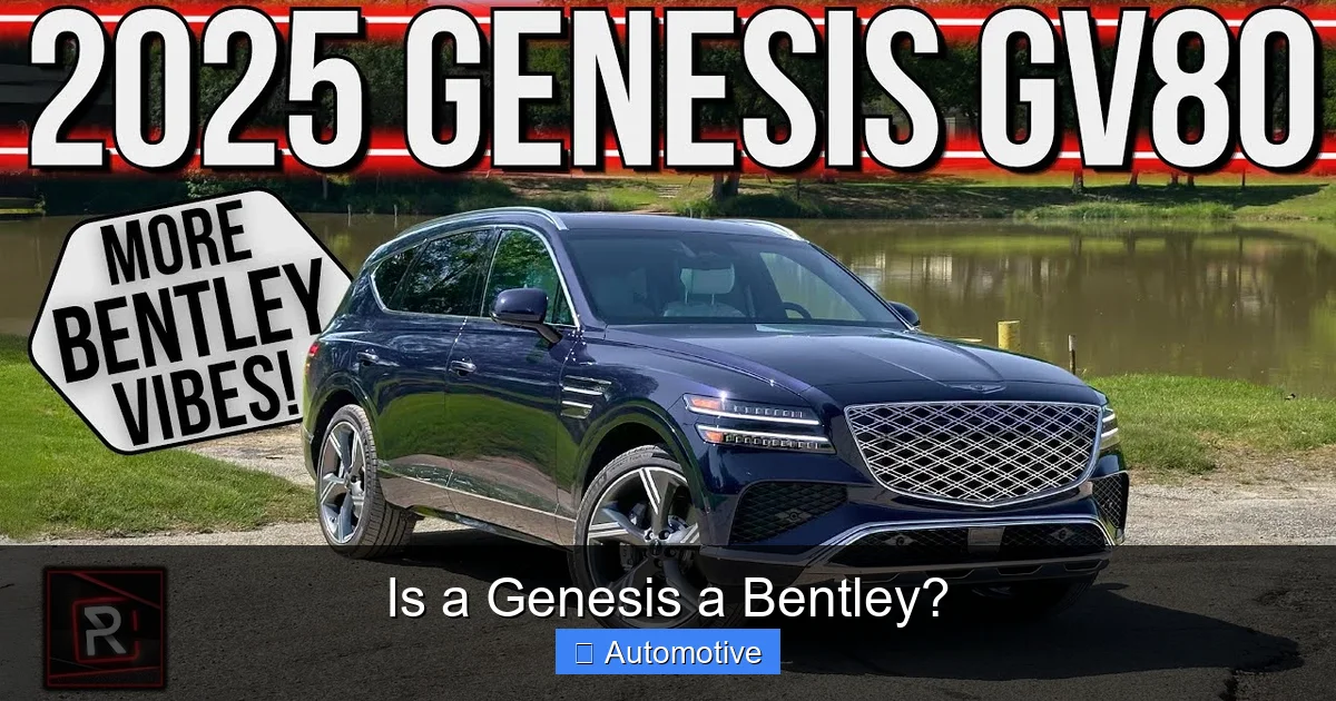 Is a Genesis a Bentley?