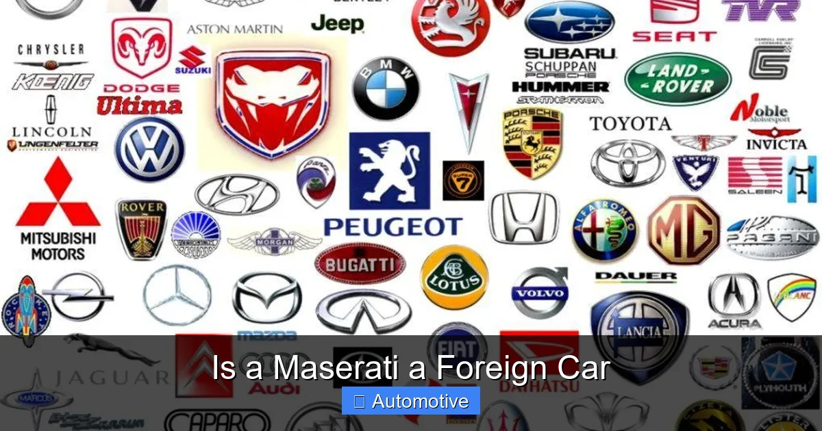 Is a Maserati a Foreign Car