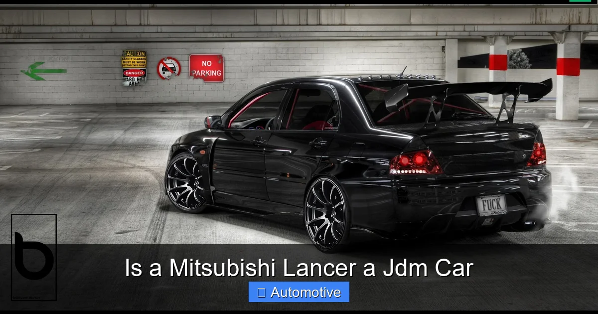 Is a Mitsubishi Lancer a Jdm Car