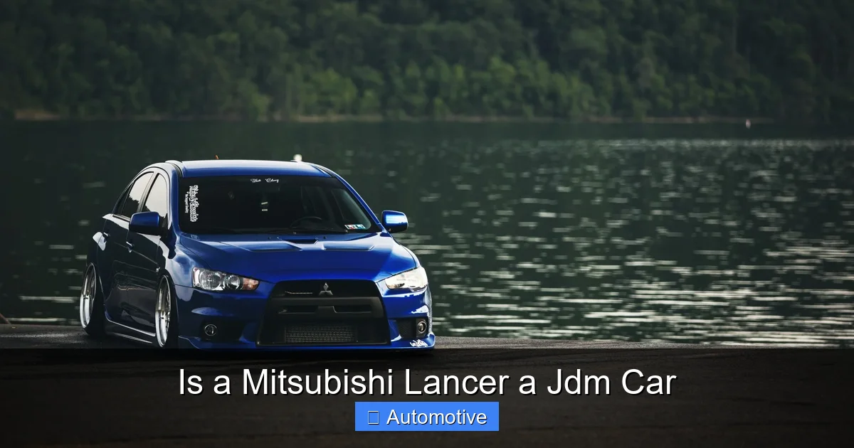 Is a Mitsubishi Lancer a Jdm Car