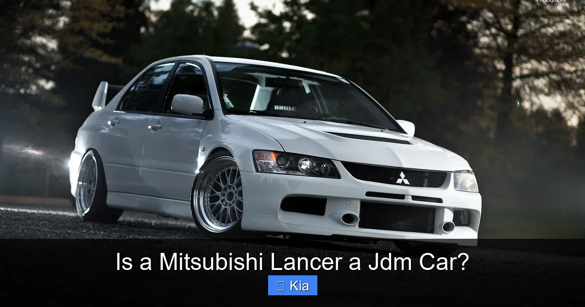 Is a Mitsubishi Lancer a Jdm Car?