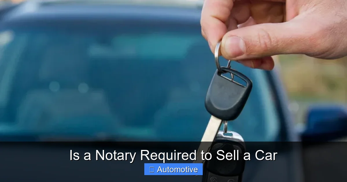 Is a Notary Required to Sell a Car