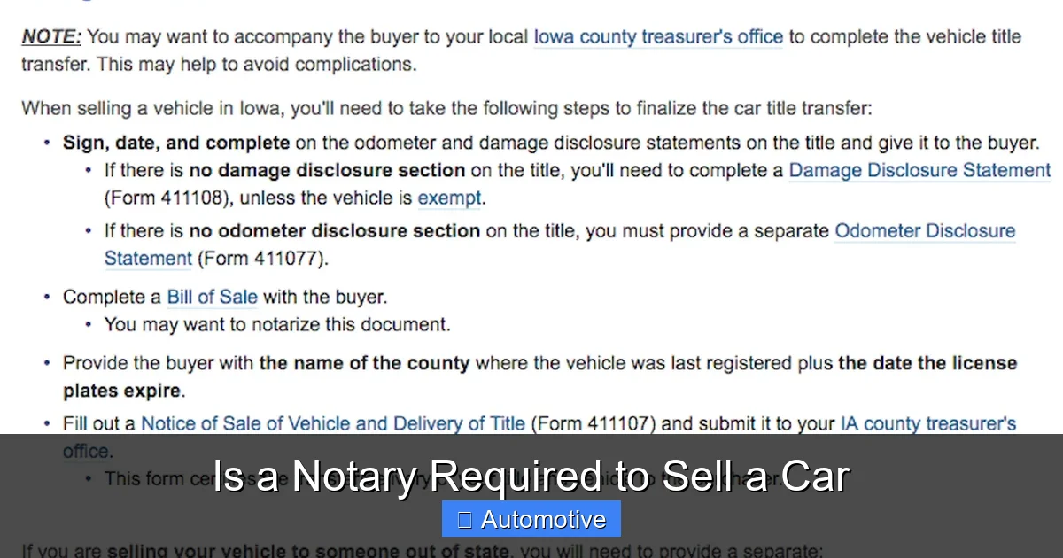 Is a Notary Required to Sell a Car