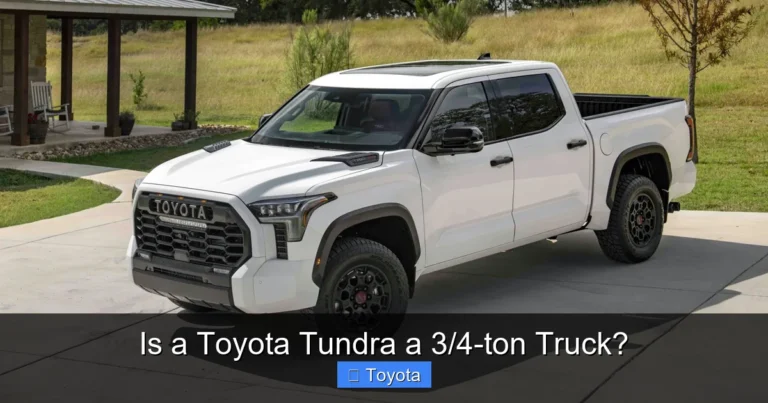 Is a Toyota Tundra a 3/4-ton Truck?