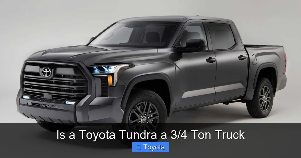 Is a Toyota Tundra a 3/4 Ton Truck