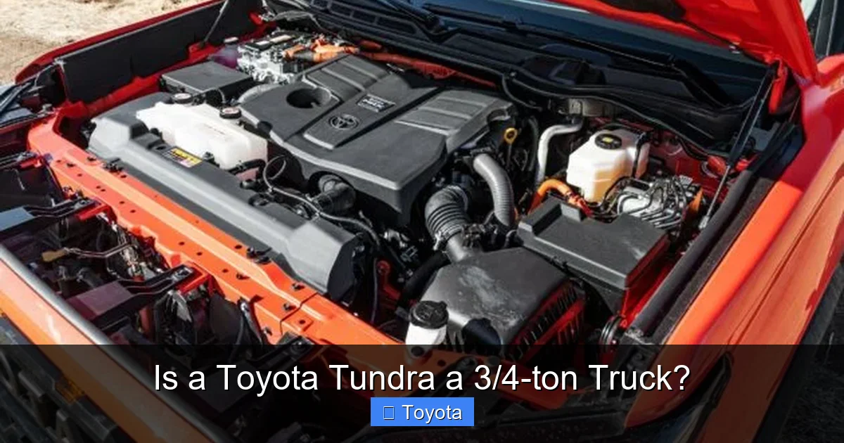 Is a Toyota Tundra a 3/4-ton Truck?
