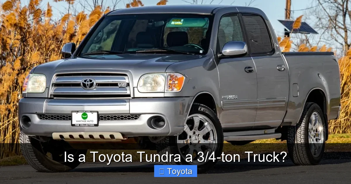 Is a Toyota Tundra a 3/4-ton Truck?