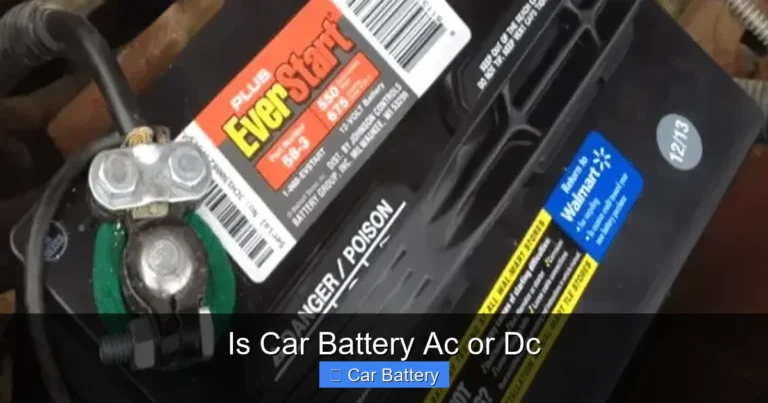 Is Car Battery Ac or Dc