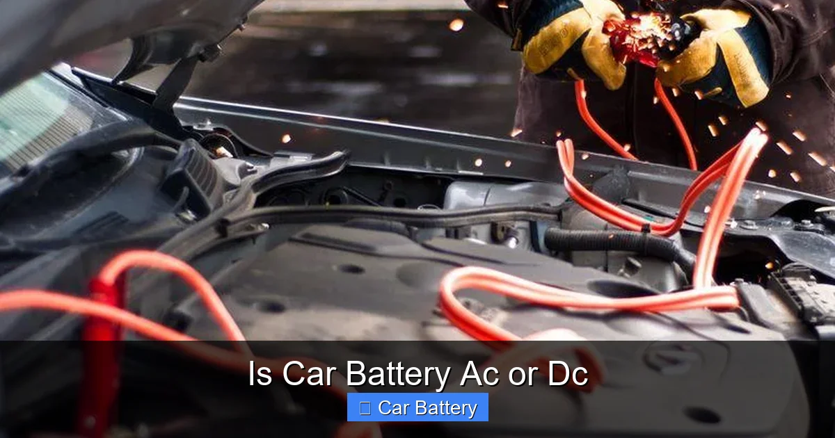 Is Car Battery Ac or Dc