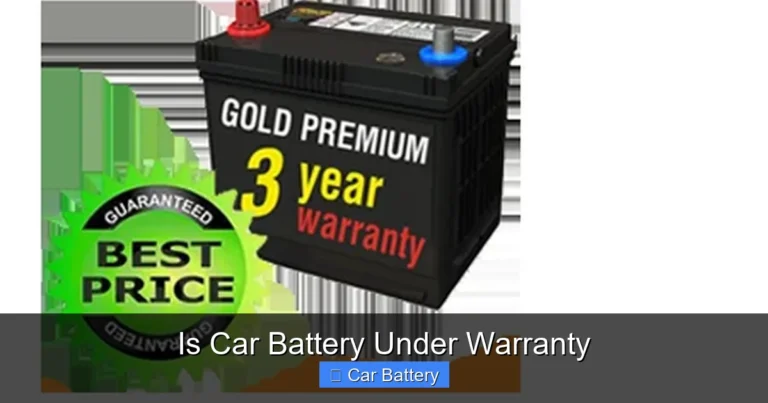Is Car Battery Under Warranty
