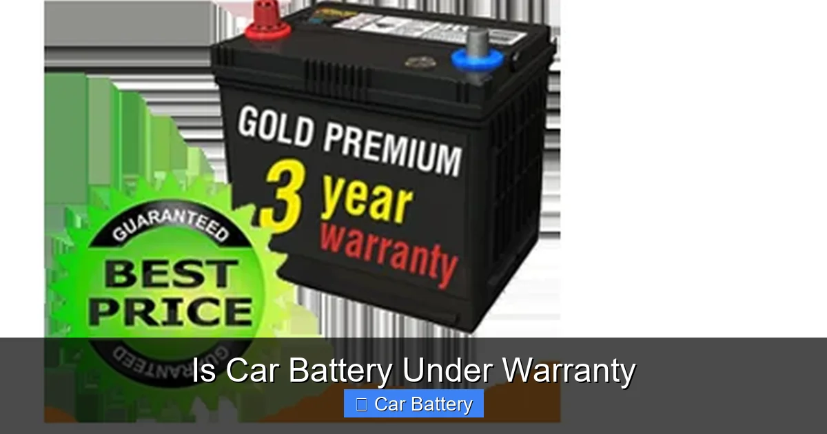Is Car Battery Under Warranty