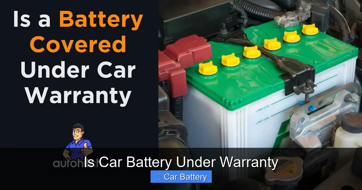 Is Car Battery Under Warranty