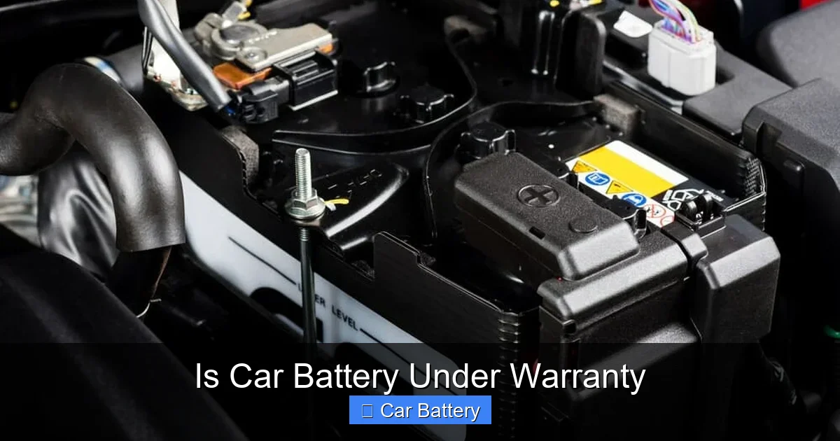 Is Car Battery Under Warranty