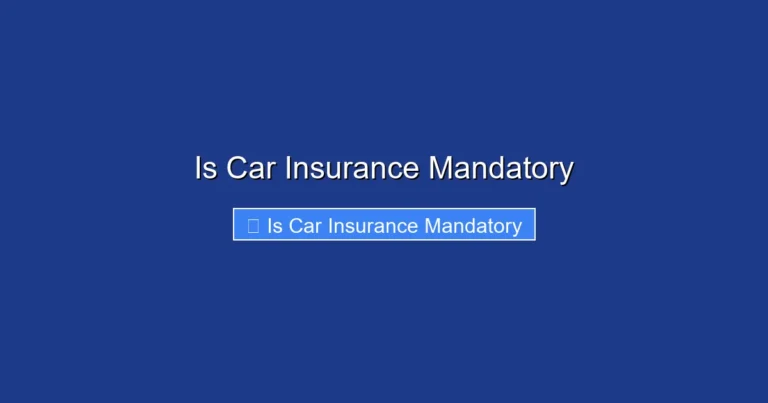 Is Car Insurance Mandatory
