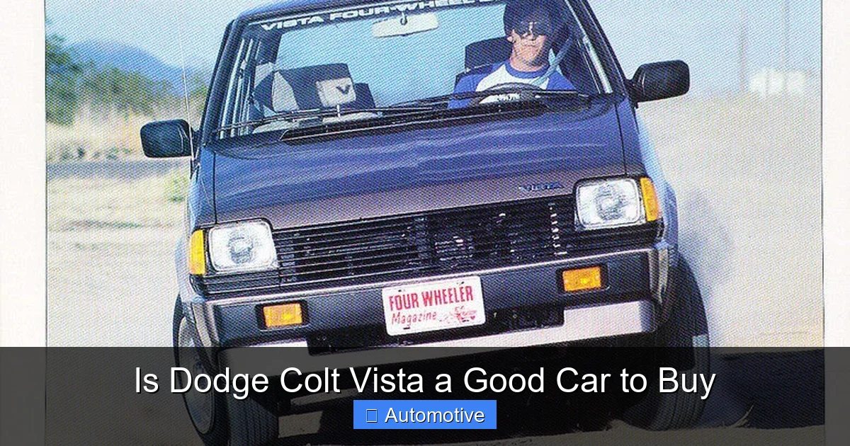 Is Dodge Colt Vista a Good Car to Buy