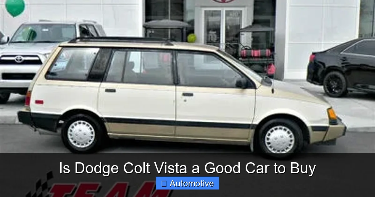 Is Dodge Colt Vista a Good Car to Buy