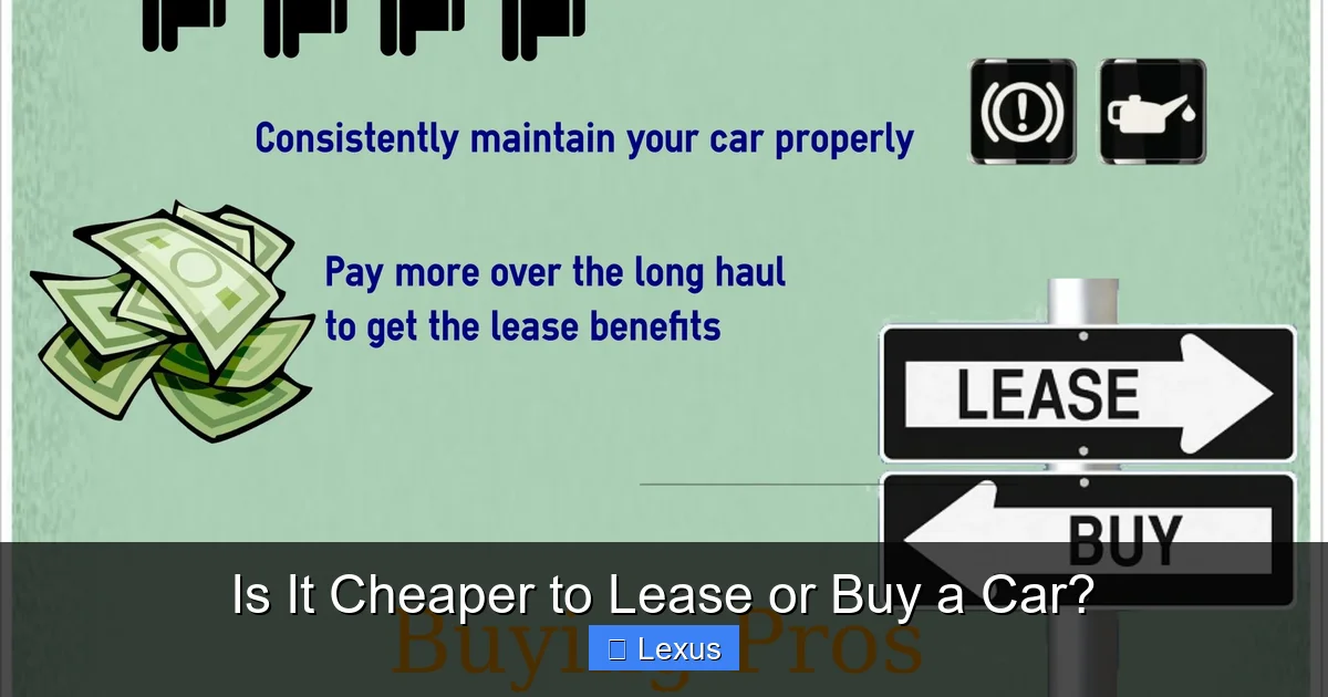 Is It Cheaper to Lease or Buy a Car?