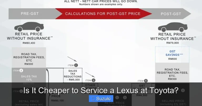 Is It Cheaper to Service a Lexus at Toyota?