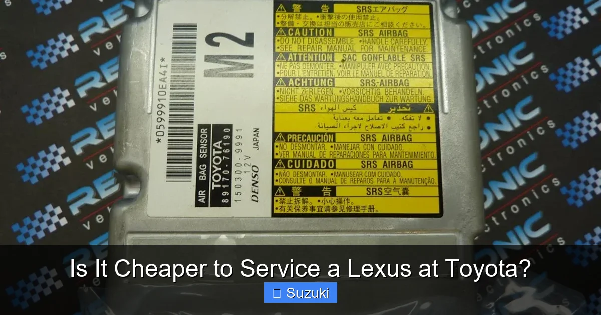 Is It Cheaper to Service a Lexus at Toyota?