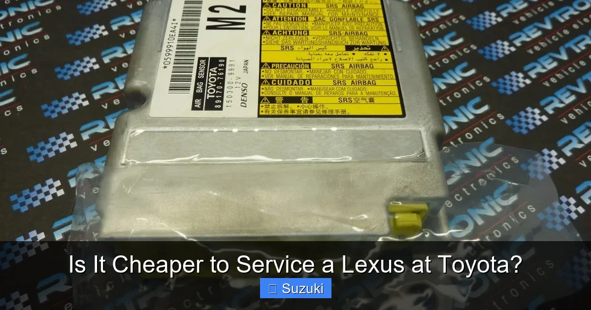 Is It Cheaper to Service a Lexus at Toyota?