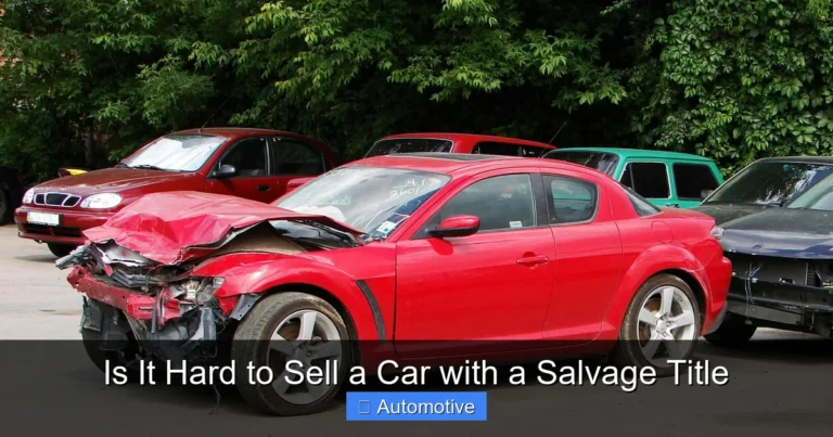 Is It Hard to Sell a Car with a Salvage Title