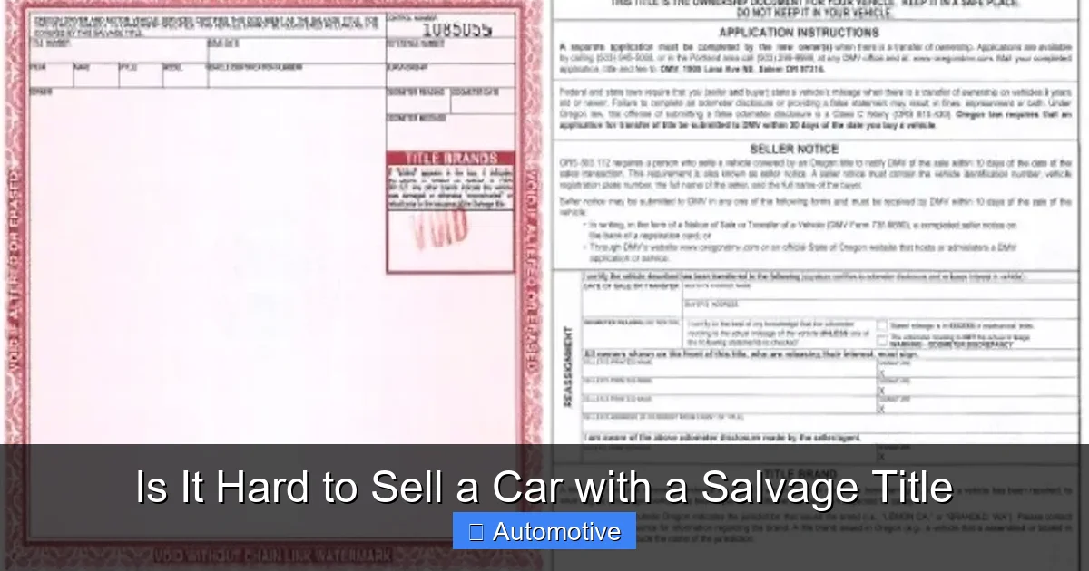 Is It Hard to Sell a Car with a Salvage Title
