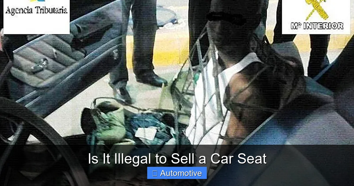 Is It Illegal to Sell a Car Seat