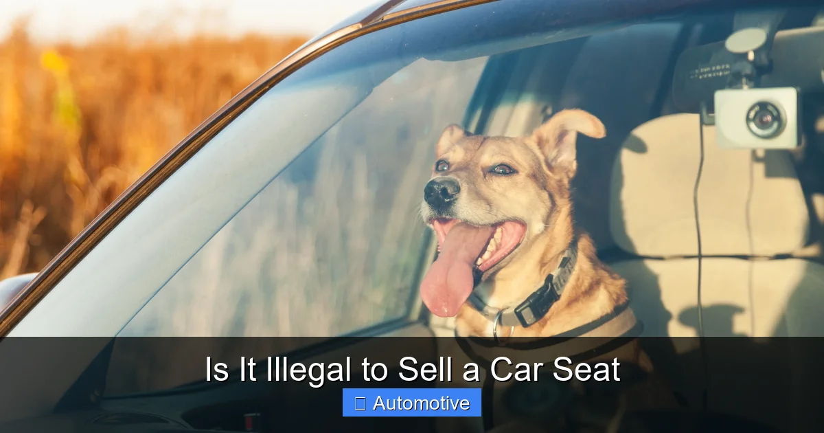 Is It Illegal to Sell a Car Seat