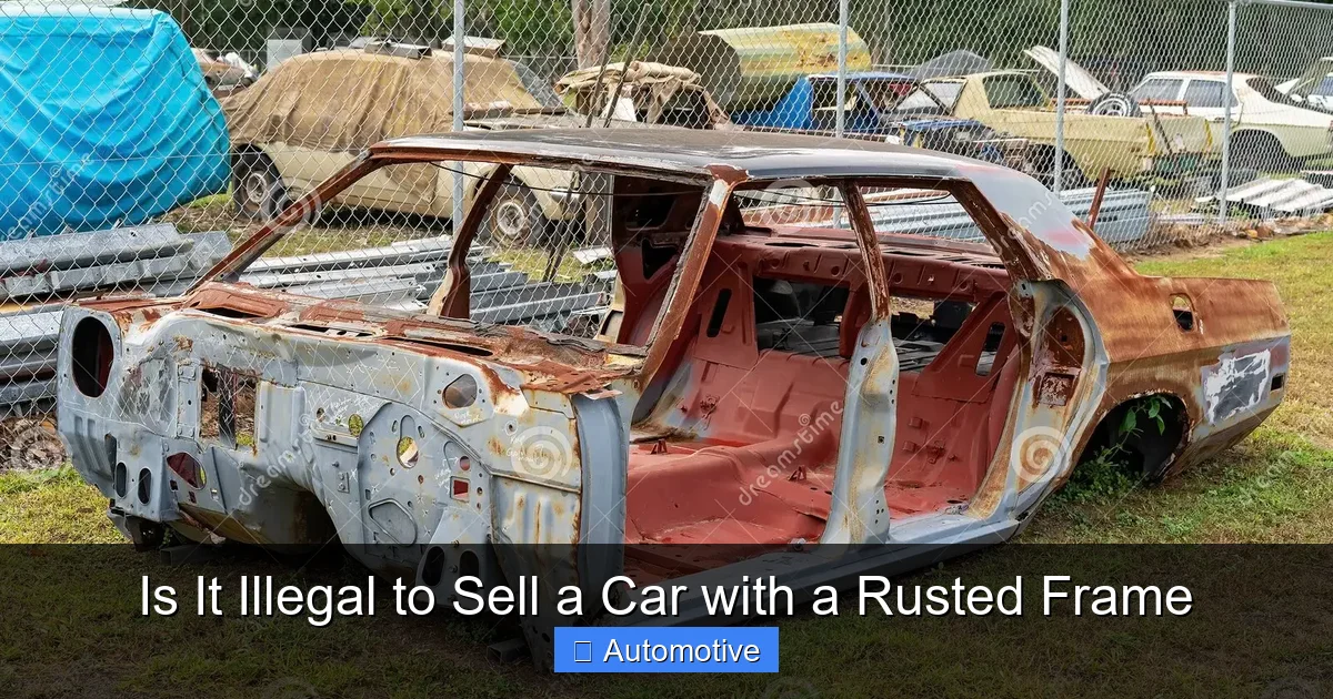 Is It Illegal to Sell a Car with a Rusted Frame