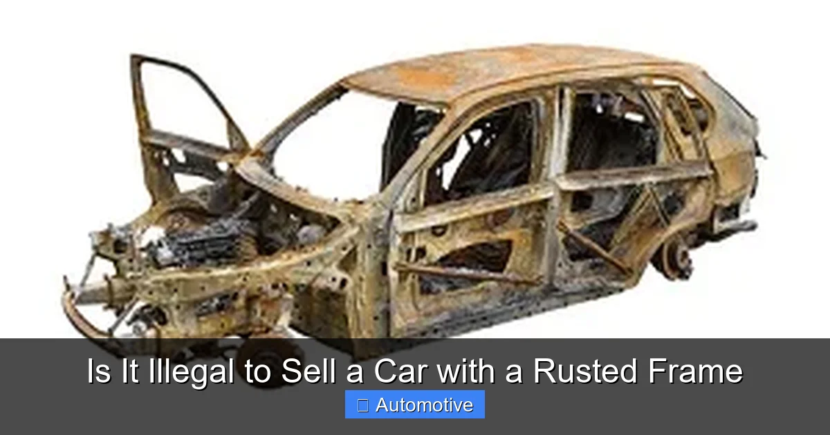Is It Illegal to Sell a Car with a Rusted Frame