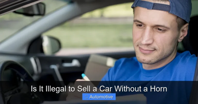 Is It Illegal to Sell a Car Without a Horn