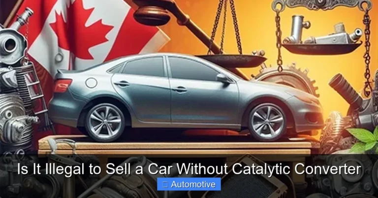 Is It Illegal to Sell a Car Without Catalytic Converter