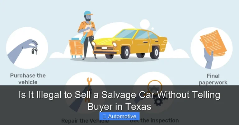 Is It Illegal to Sell a Salvage Car Without Telling Buyer in Texas