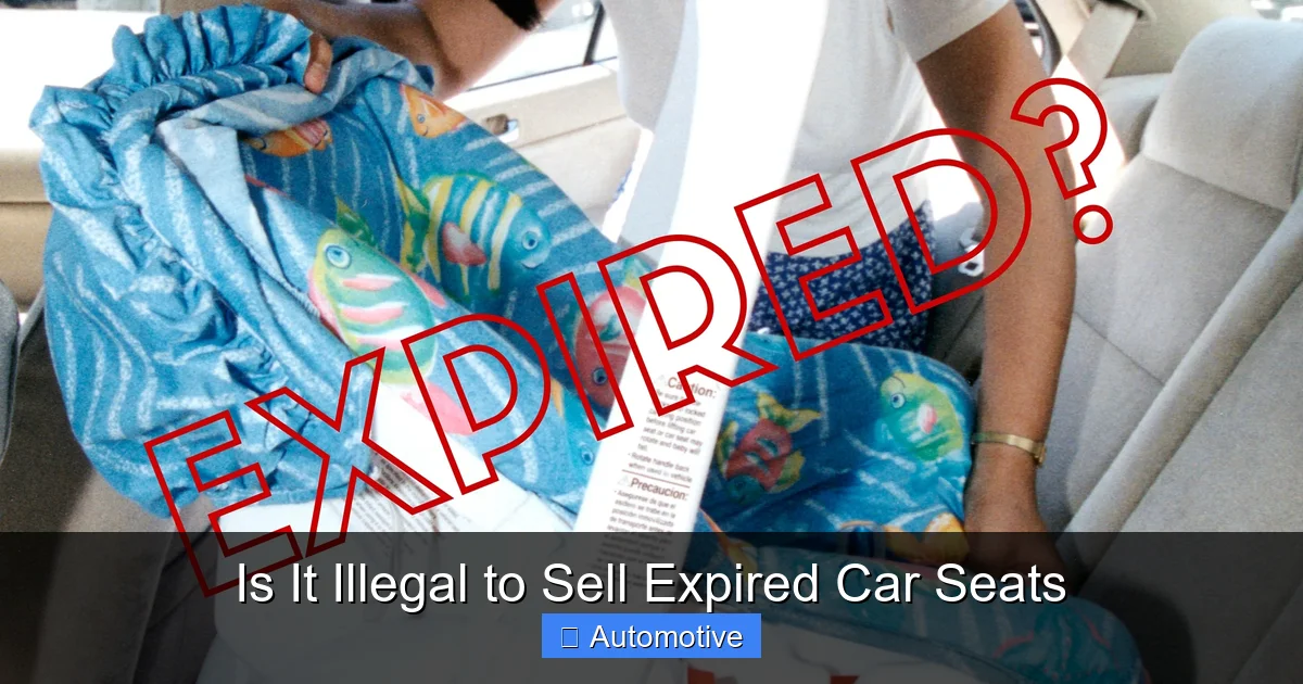 Is It Illegal to Sell Expired Car Seats