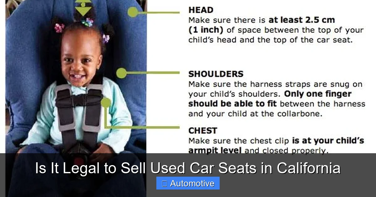 Is It Legal to Sell Used Car Seats in California
