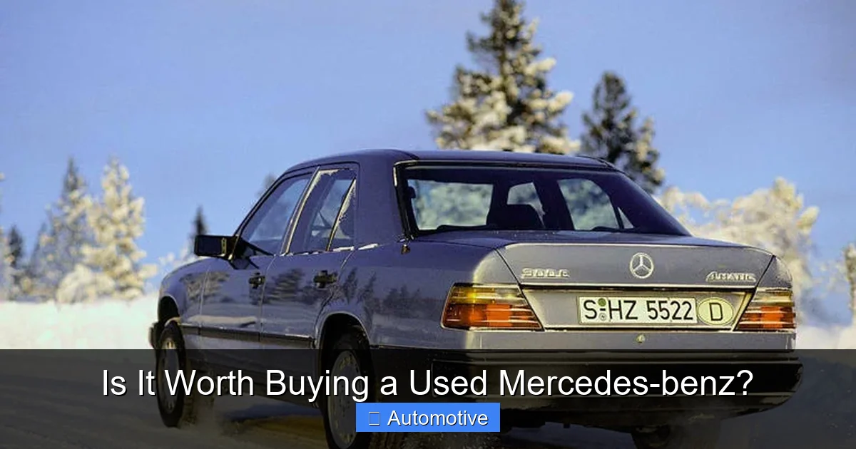 Is It Worth Buying a Used Mercedes-benz?