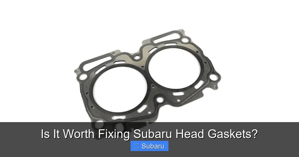 Is It Worth Fixing Subaru Head Gaskets?