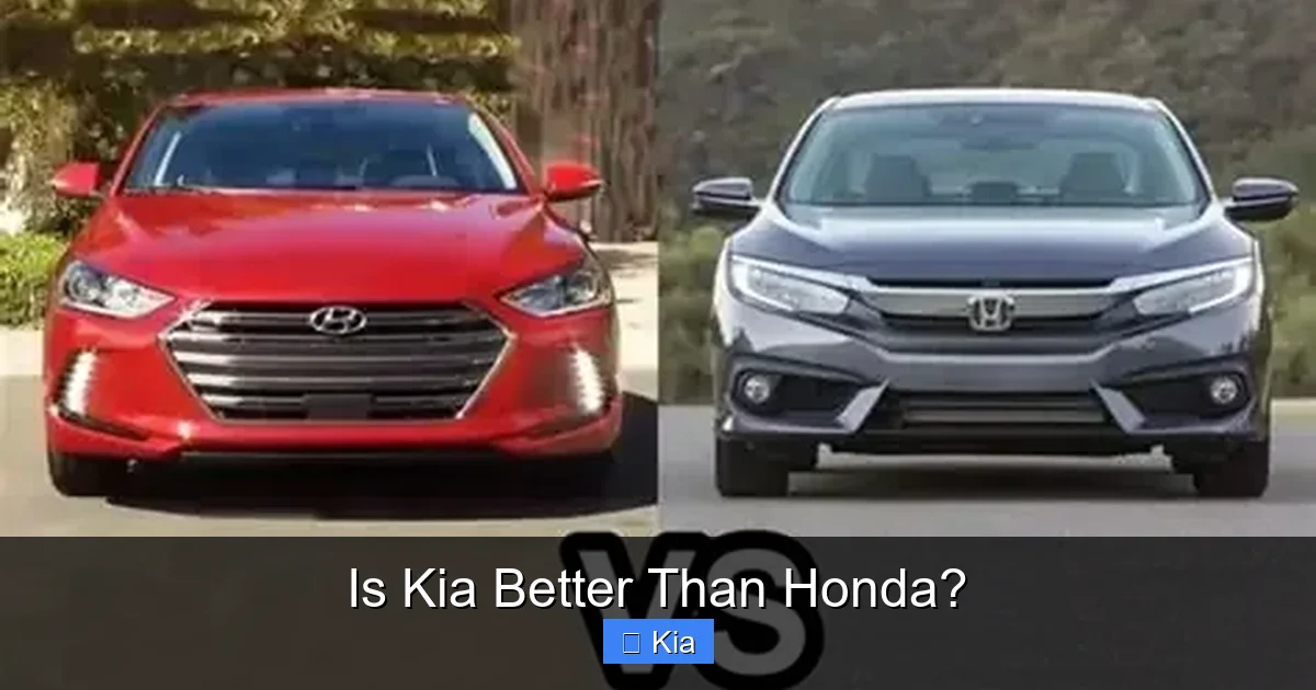 Is Kia Better Than Honda?