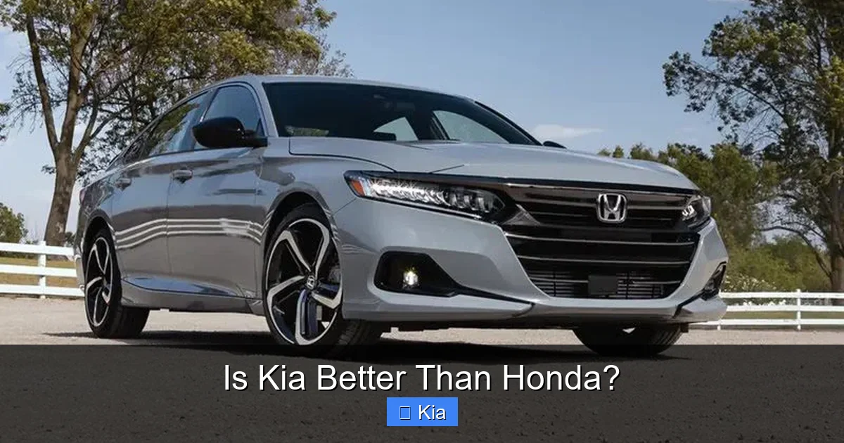 Is Kia Better Than Honda?