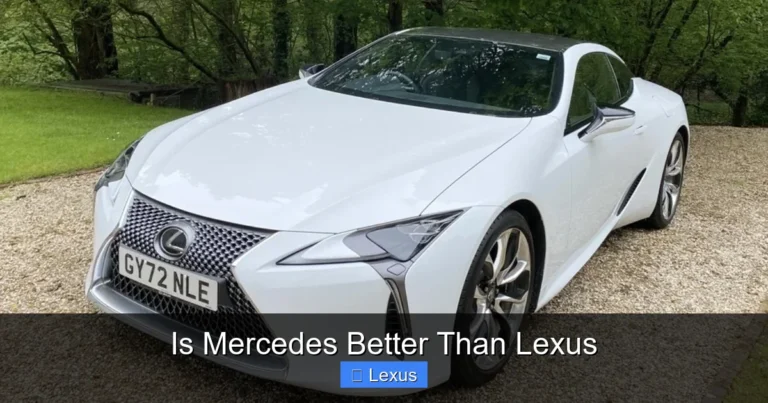 Is Mercedes Better Than Lexus