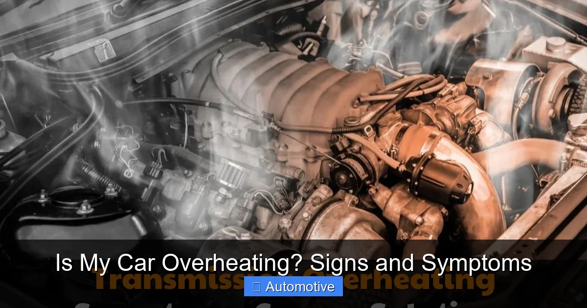 Is My Car Overheating? Signs and Symptoms