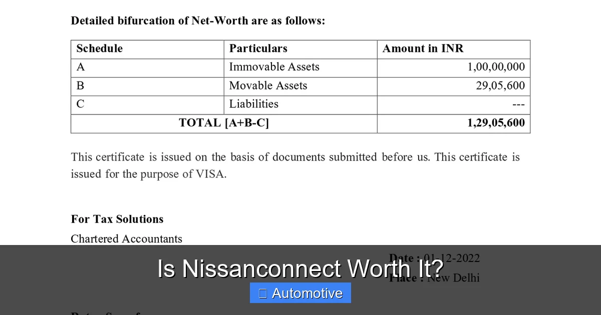 Is Nissanconnect Worth It?
