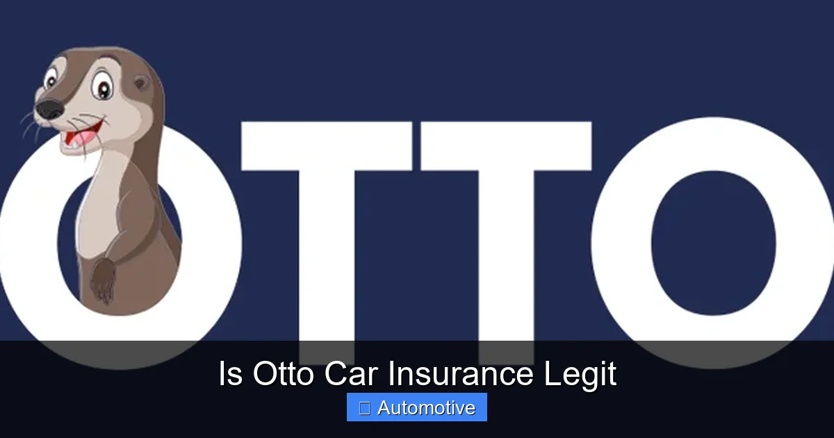 Is Otto Car Insurance Legit