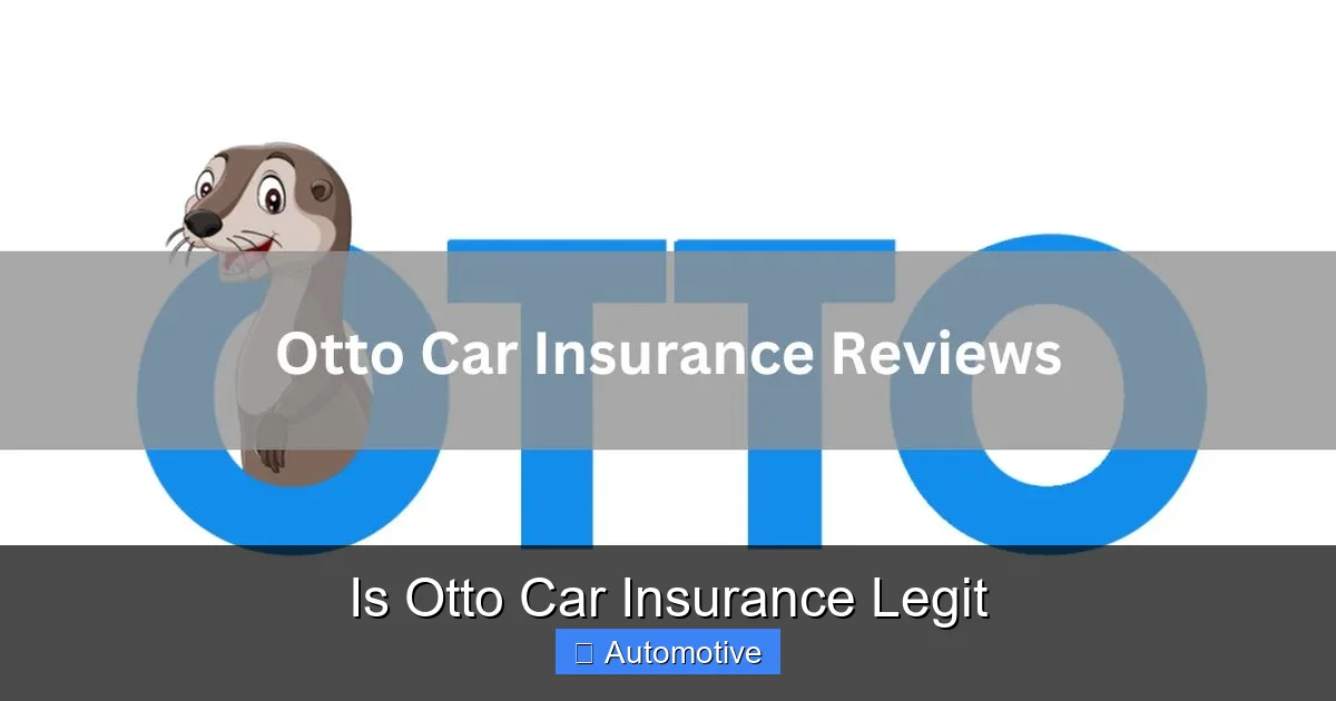 Is Otto Car Insurance Legit