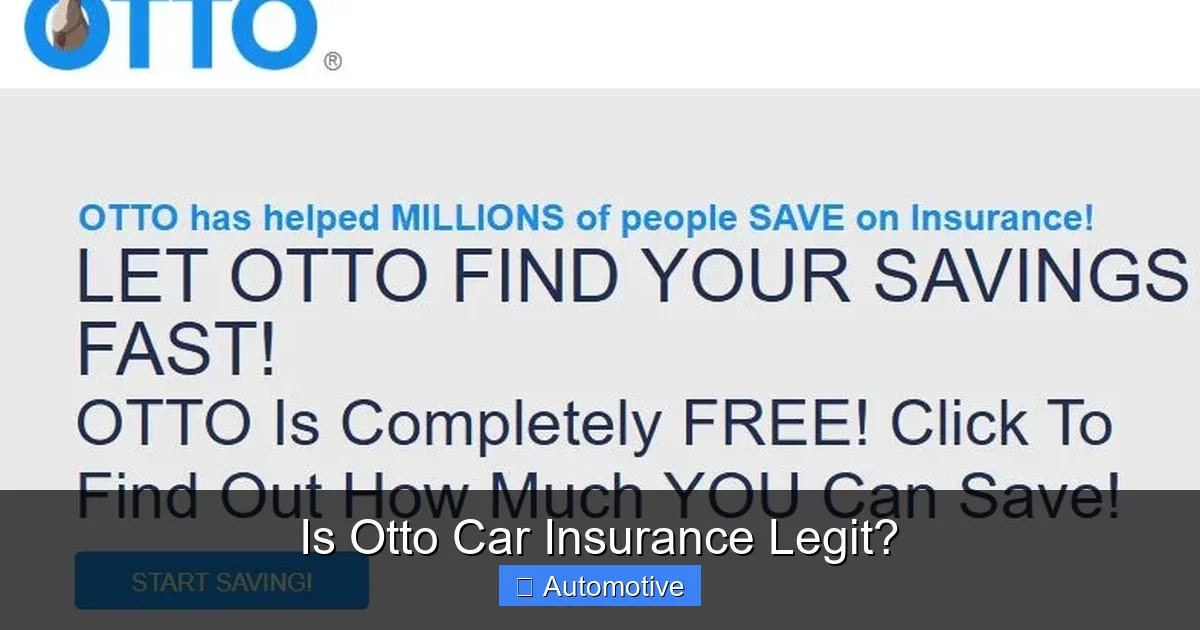 Is Otto Car Insurance Legit?