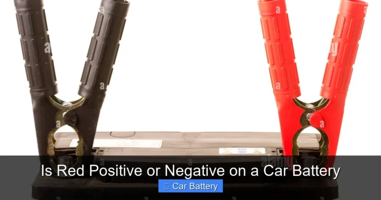 Is Red Positive or Negative on a Car Battery
