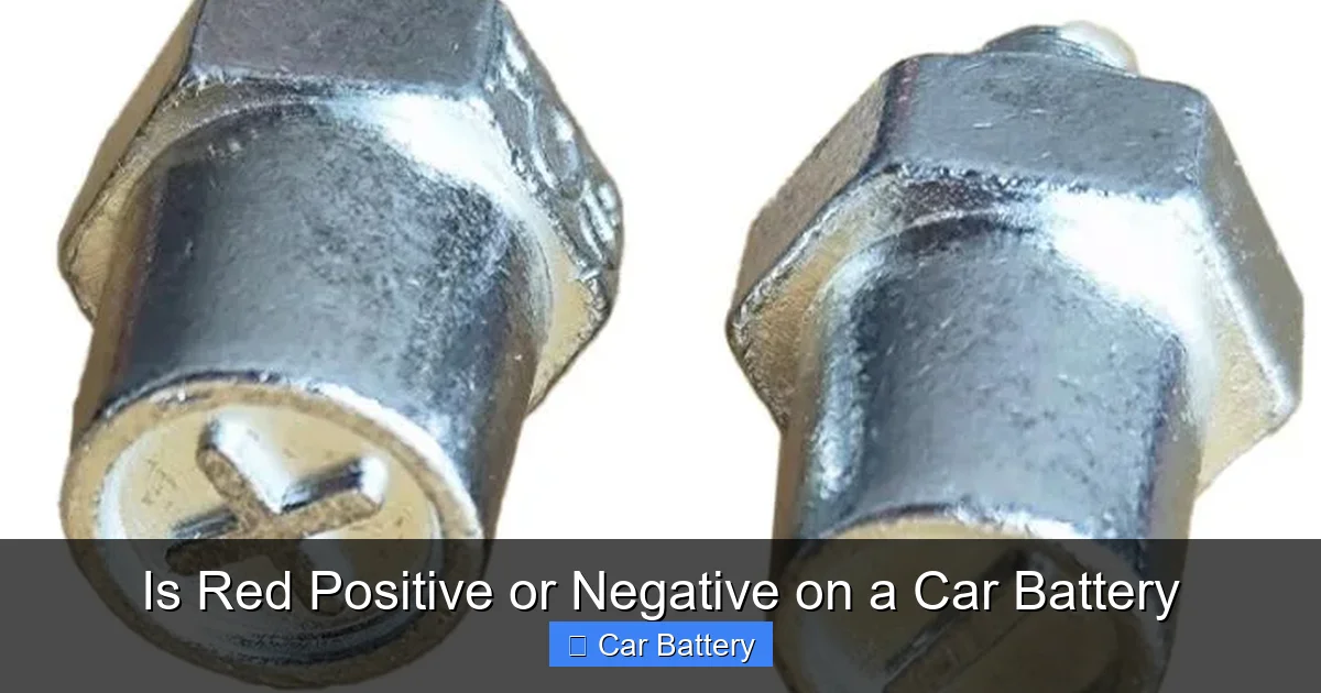 Is Red Positive or Negative on a Car Battery